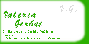 valeria gerhat business card