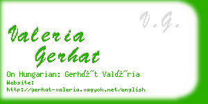 valeria gerhat business card